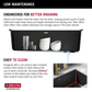 Delta Everest™ 32" Granite Composite Workstation Kitchen Sink – Undermount Single Bowl with WorkFlow™ Ledge
