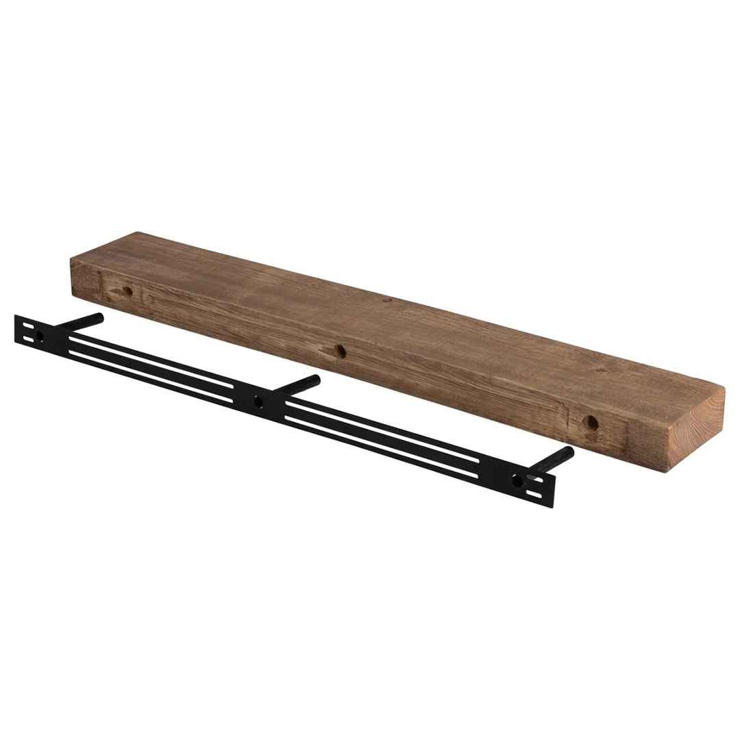 Dogberry Collections Solid Beam Floating Shelf – Sturdy & Stylish Wall Storage
