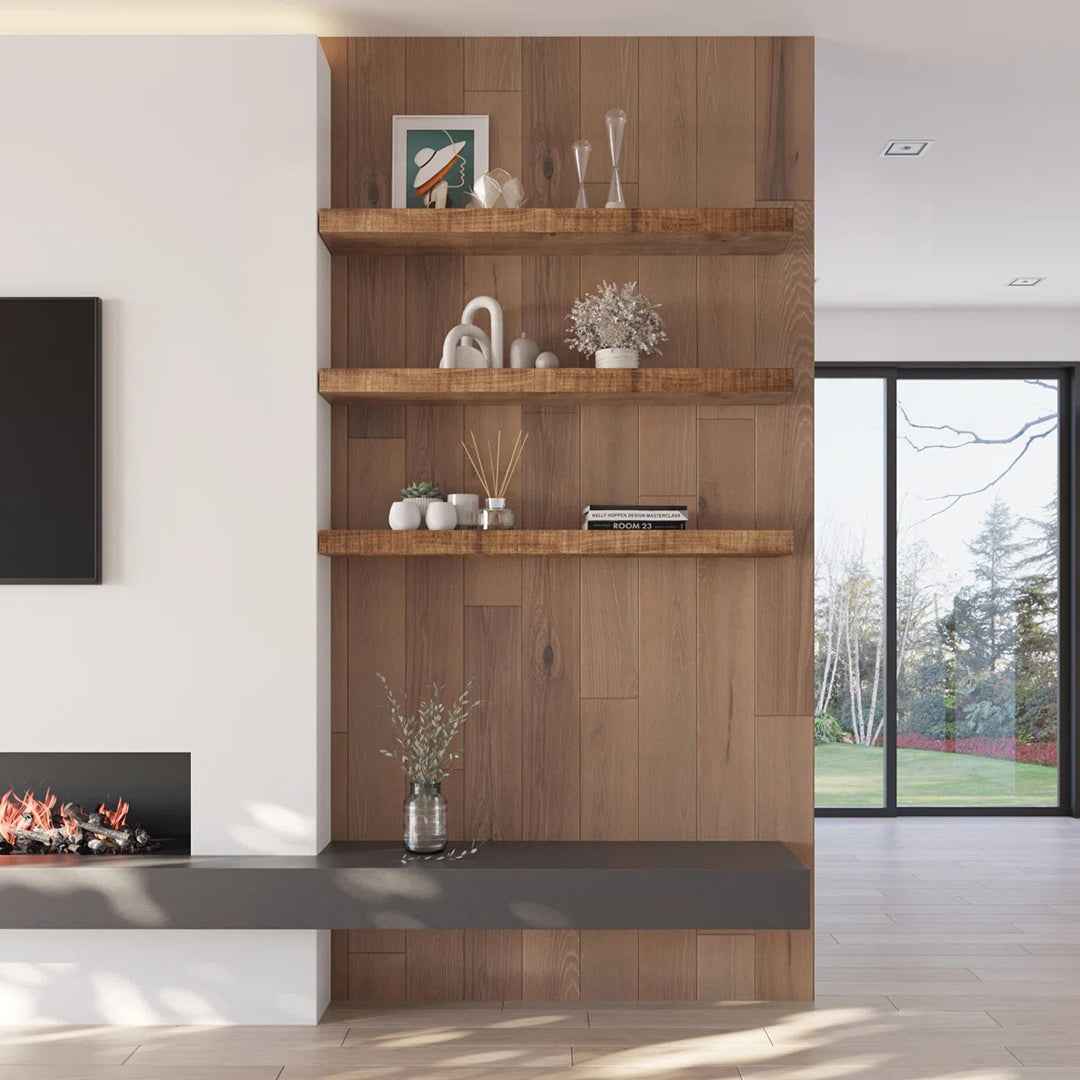 Dogberry Collections Solid Beam Floating Shelf – Sturdy & Stylish Wall Storage