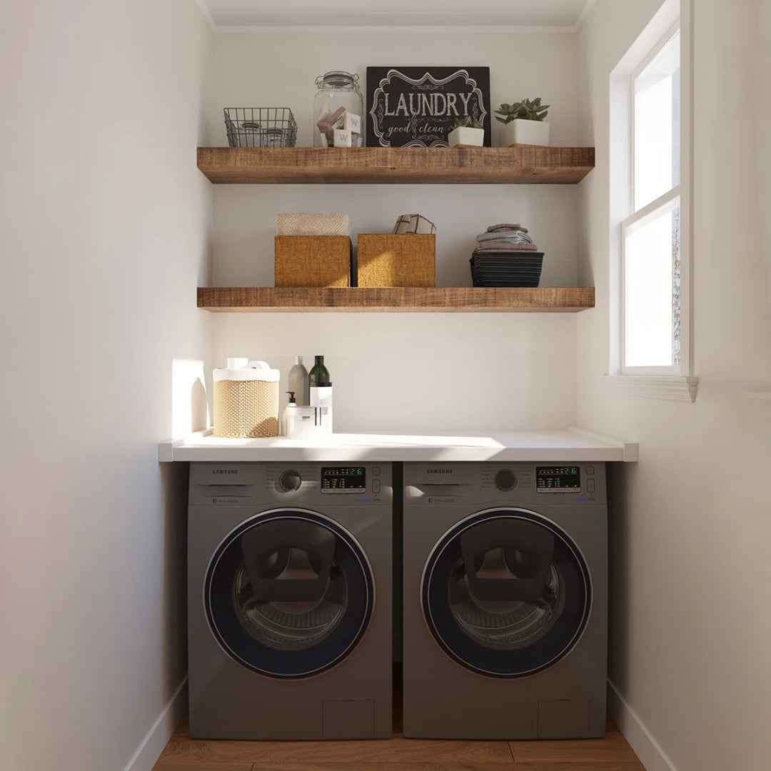 Dogberry Collections Solid Beam Floating Shelf – Sturdy & Stylish Wall Storage