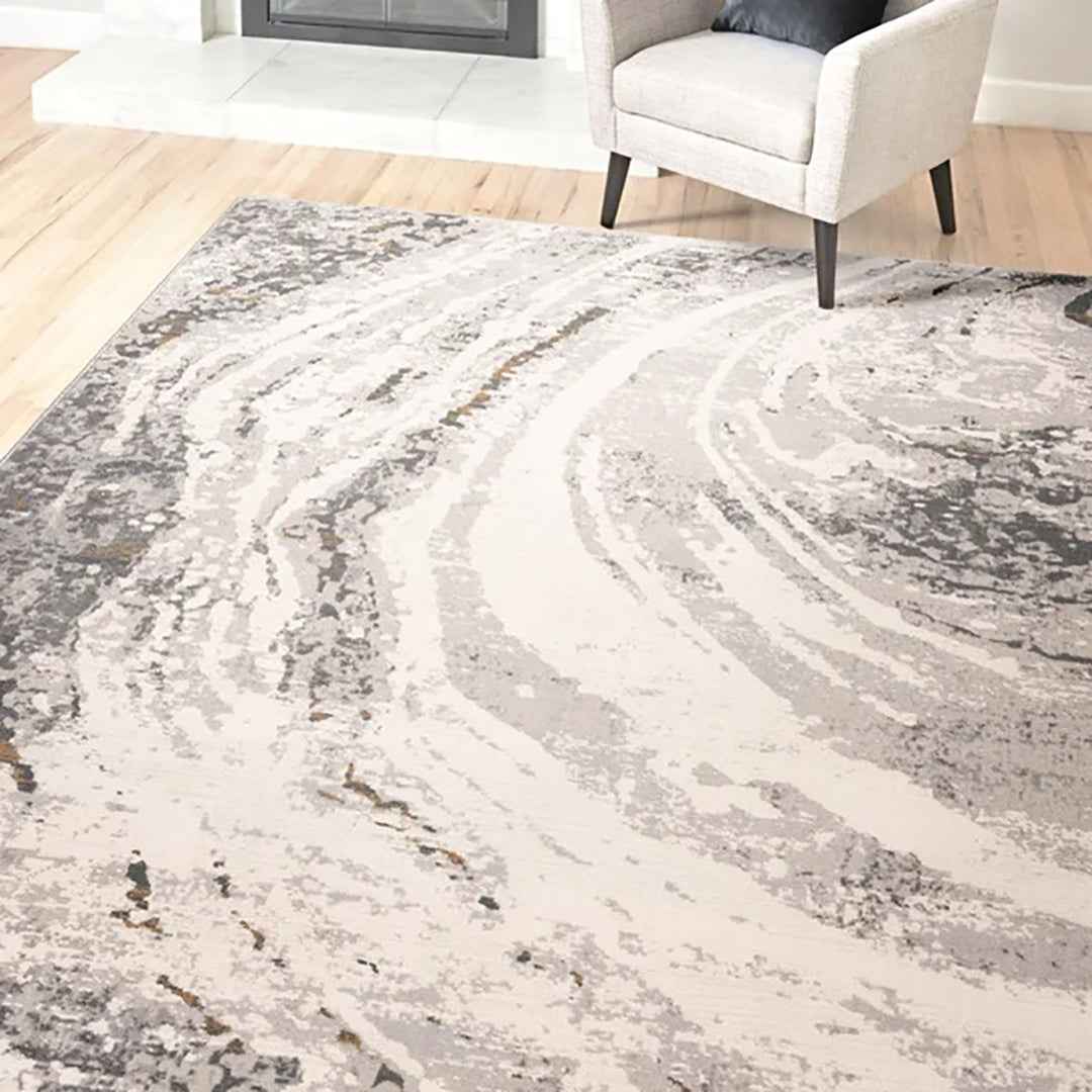 Eden Luxor 6'6" x 9'6" Area Rug – Luxurious Modern Elegance for Any Room