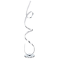 Electra Floor Lamp – Chrome Color -Contemporary LED Floor Lamp with Integrated LEDs, 59″ Height, Dimmer & Footswitch