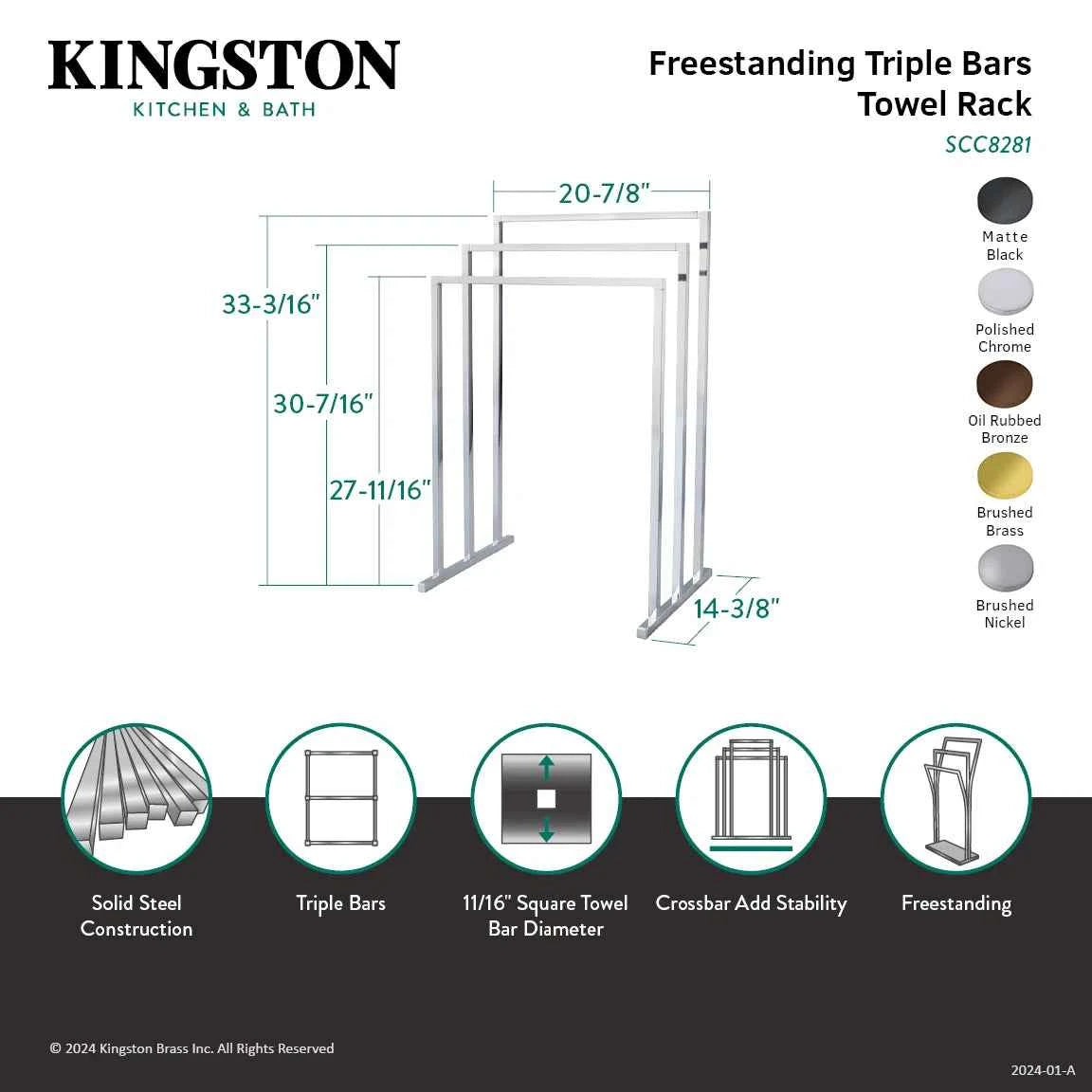 Edenscape Free Standing Towel Stand – Stylish & Practical Bathroom Organizer