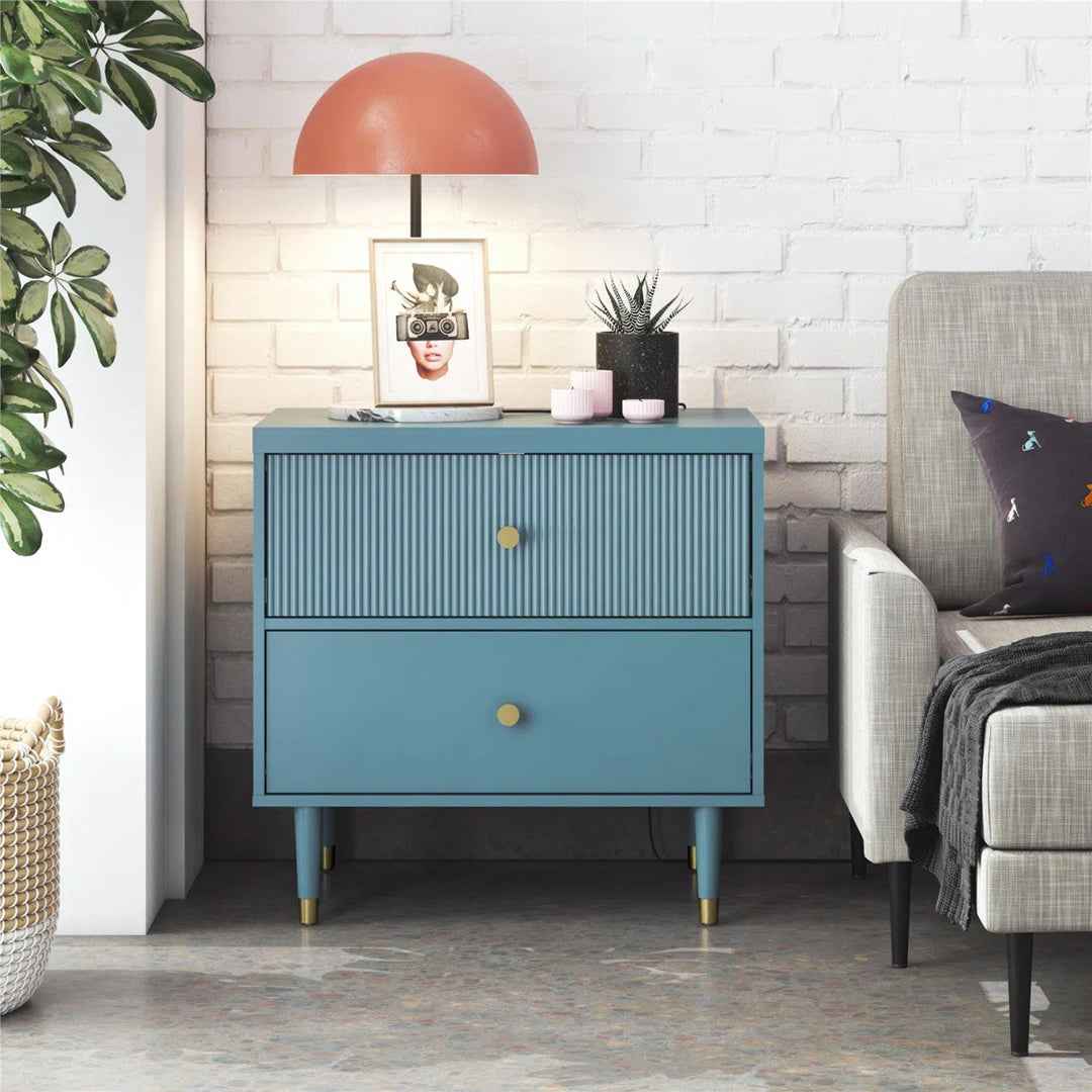 Elizabeth 2-Drawer Nightstand – Stylish & Functional Bedroom Storage