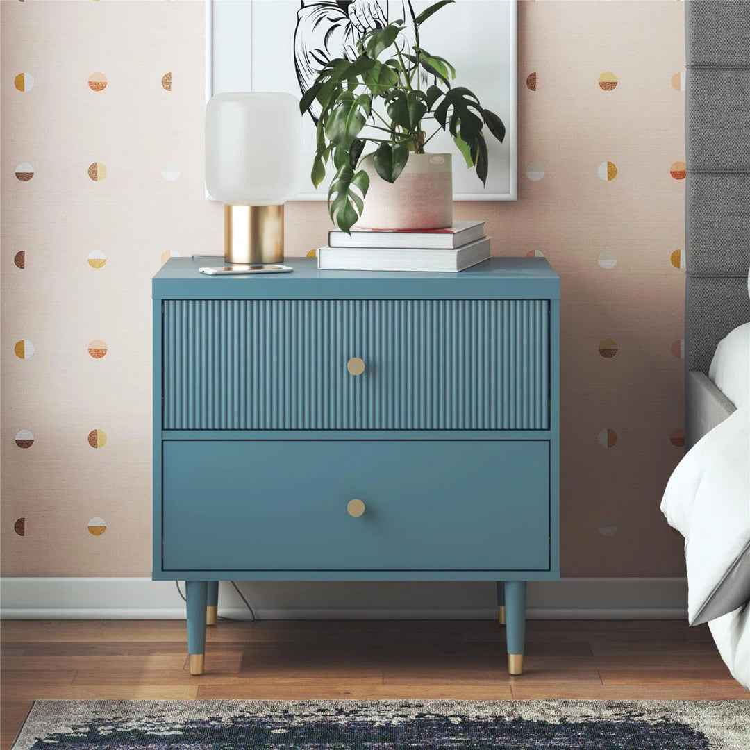 Elizabeth 2-Drawer Nightstand – Stylish & Functional Bedroom Storage
