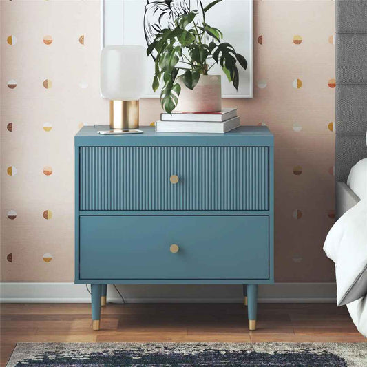 Elizabeth 2-Drawer Nightstand – Stylish & Functional Bedroom Storage
