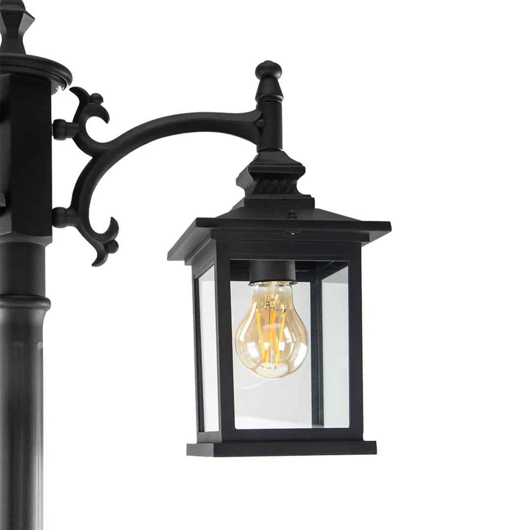 Ferrenby 3-Head Classic Black Outdoor Post Light – Elegant & Durable Garden Lighting