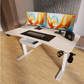 Fumiki 63" Curved Dual Motor Adjustable Height Standing Desk with Drawer – Comfort, Style & Productivity