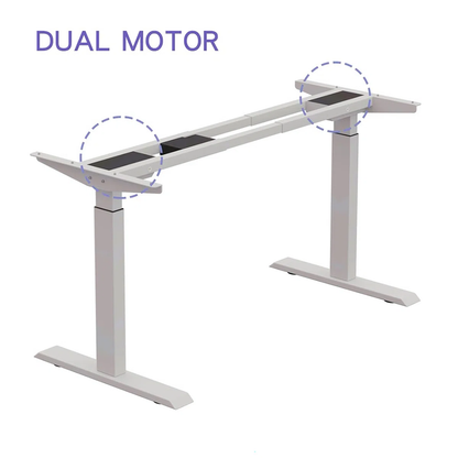 Fumiki 63" Curved Dual Motor Adjustable Height Standing Desk with Drawer – Comfort, Style & Productivity