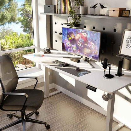 Gilman Height Adjustable Standing Desk – Ergonomic Home Office Desk for Comfort & Productivity