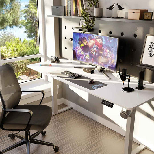 Gilman Height Adjustable Standing Desk – Ergonomic Home Office Desk for Comfort & Productivity