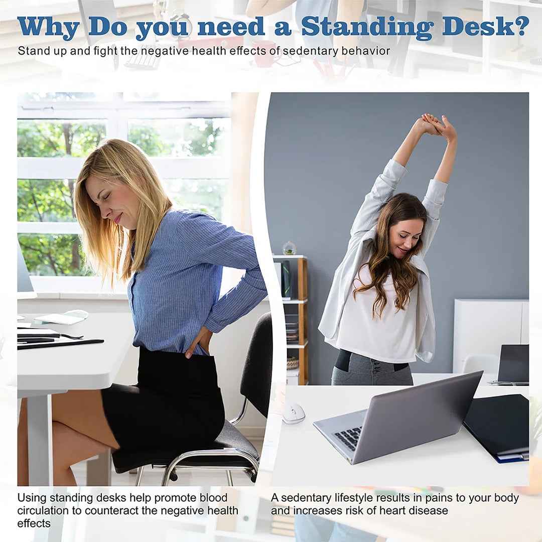 Gilman Height Adjustable Standing Desk – Ergonomic Home Office Desk for Comfort & Productivity