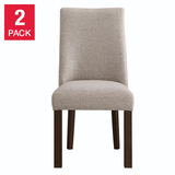 Helena Dining Chairs (Set of 2) – Upholstered Modern Kitchen & Dining Room Chairs with Wood Legs and Padded Seat - Nadeems Home