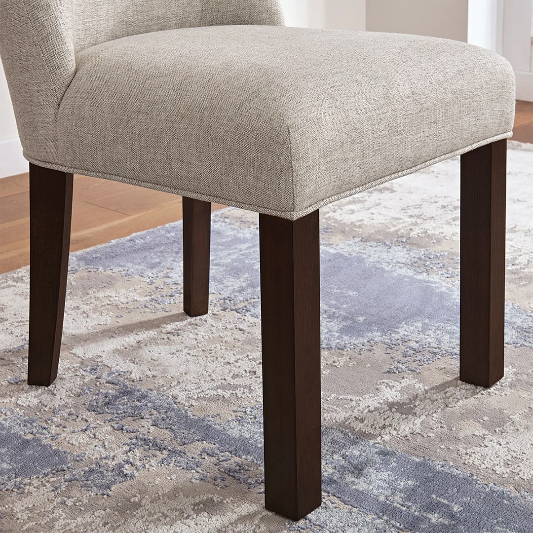 Helena Dining Chairs (Set of 2) – Upholstered Modern Kitchen & Dining Room Chairs with Wood Legs and Padded Seat - Nadeems Home