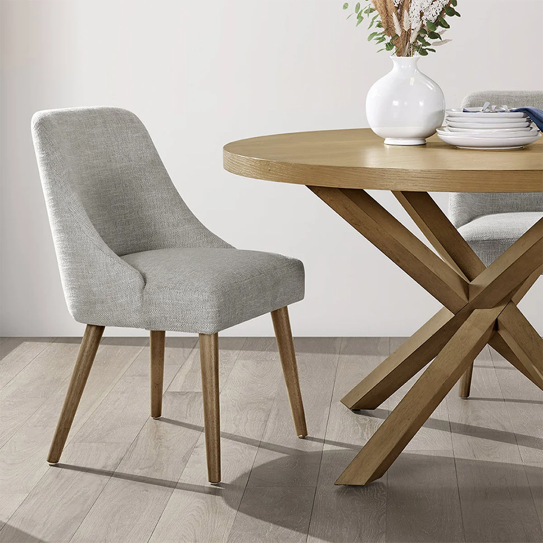 Woodstock, Ontario, appliances, furniture, home decor Huxton Dining Chairs (Set of 2) – Modern Upholstered Dining Room Chairs with Wood Legs, Comfortable Padded Seat - Nadeems Home