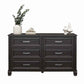 Hillview 6 Drawer Dresser – Modern Storage Cabinet for Bedroom Organization