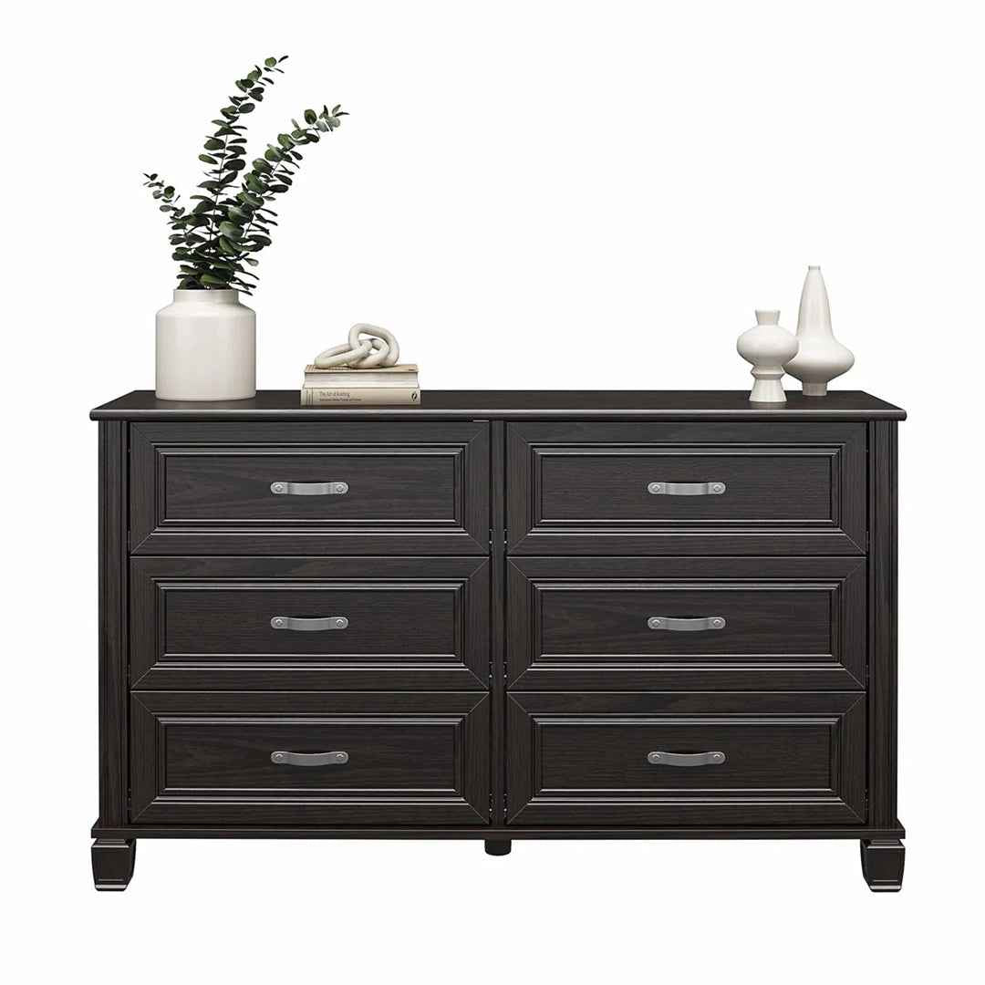 Hillview 6 Drawer Dresser – Modern Storage Cabinet for Bedroom Organization