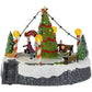 Ice Skaters Christmas Scene Village Display – Festive Holiday Decoration