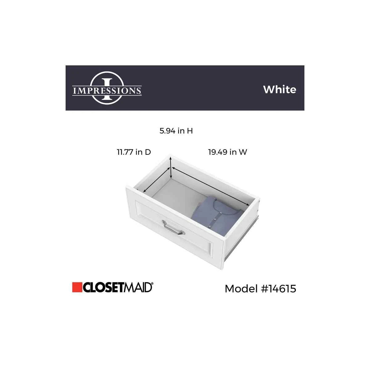 Impressions White Wood Drawer Kit for Impressions Tower – Custom Storage Solution