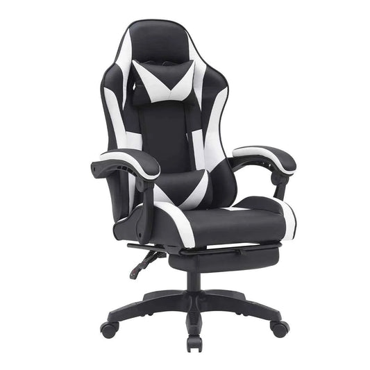 Inbox Zero Knoble Adjustable Reclining Ergonomic Faux Leather Swiveling PC & Racing Game Chair with Footre