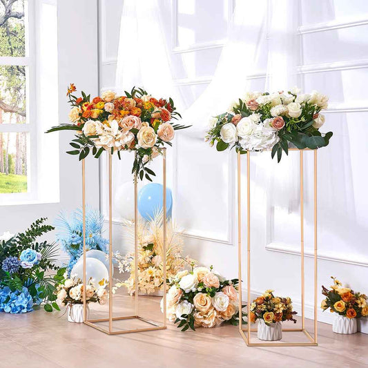 VEVOR 10PCS 31.5" High Wedding Flower Stand with Acrylic Laminate – Elegant Event Décor