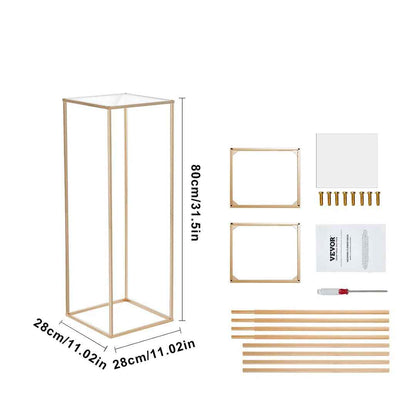 VEVOR 10PCS 31.5" High Wedding Flower Stand with Acrylic Laminate – Elegant Event Décor
