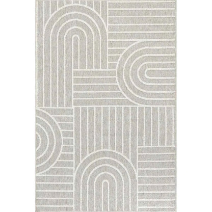 Jherika Modern Geometric Machine Washable Area Rug – Stylish & Easy-Care Floor Covering