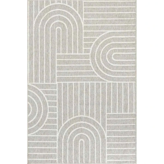 Jherika Modern Geometric Machine Washable Area Rug – Stylish & Easy-Care Floor Covering