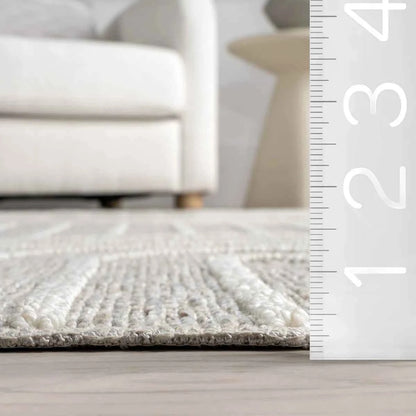 Jherika Modern Geometric Machine Washable Area Rug – Stylish & Easy-Care Floor Covering