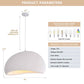 Heidelberg Single White Finish Polyester Pendant – Modern & Lightweight Lighting