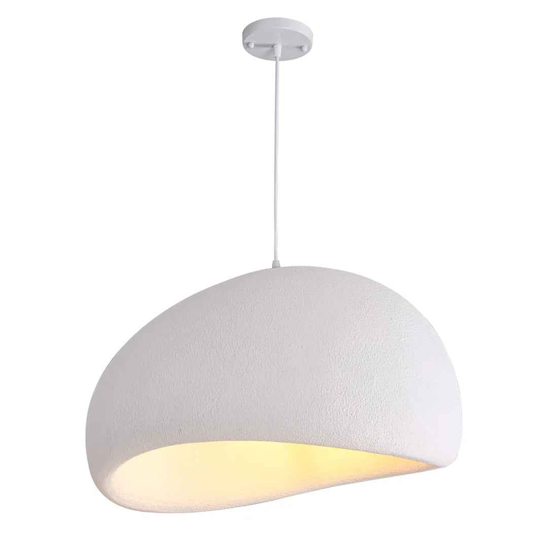 Heidelberg Single White Finish Polyester Pendant – Modern & Lightweight Lighting
