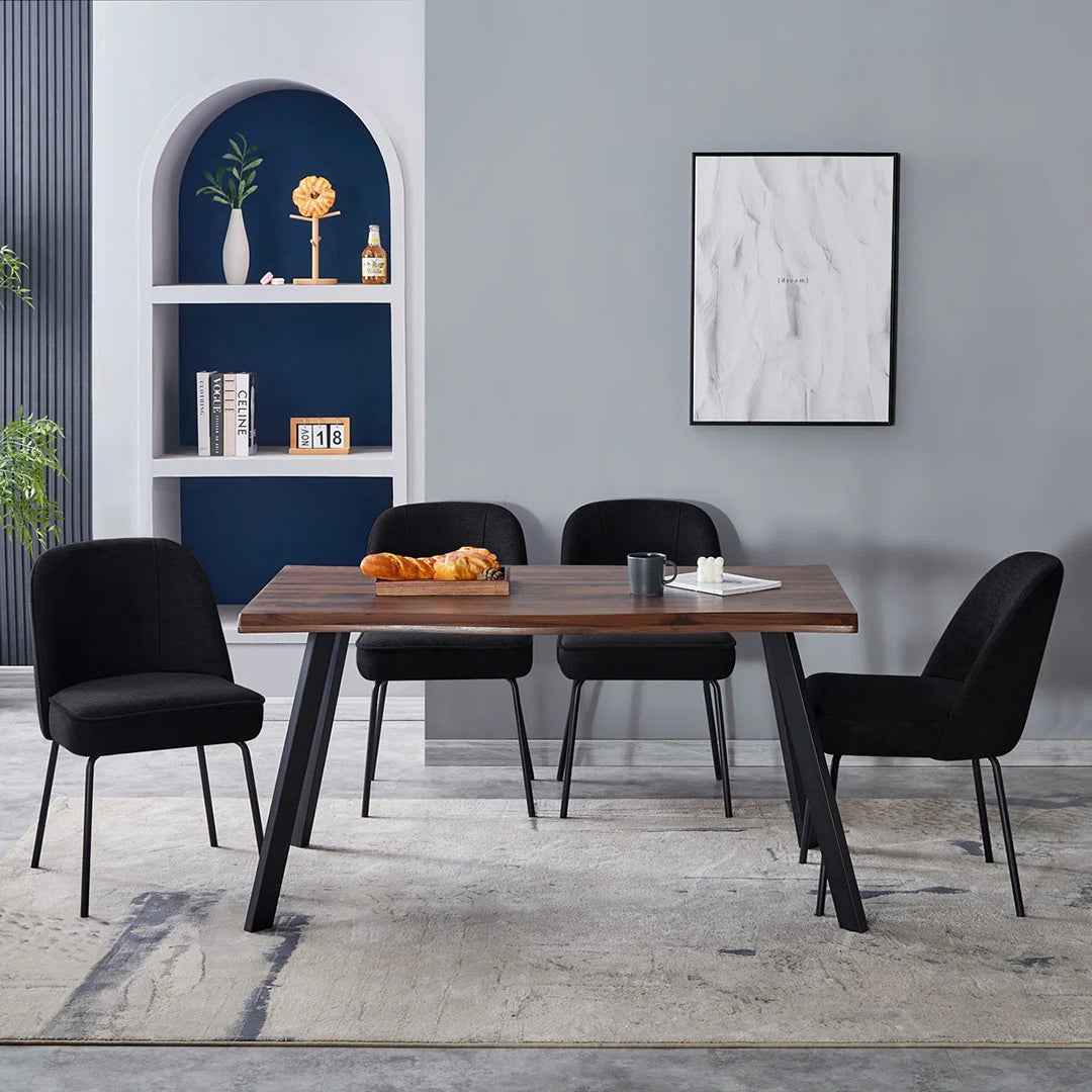 Karif Fabric Upholstered Side Dining Chair – Comfortable & Stylish Seatin