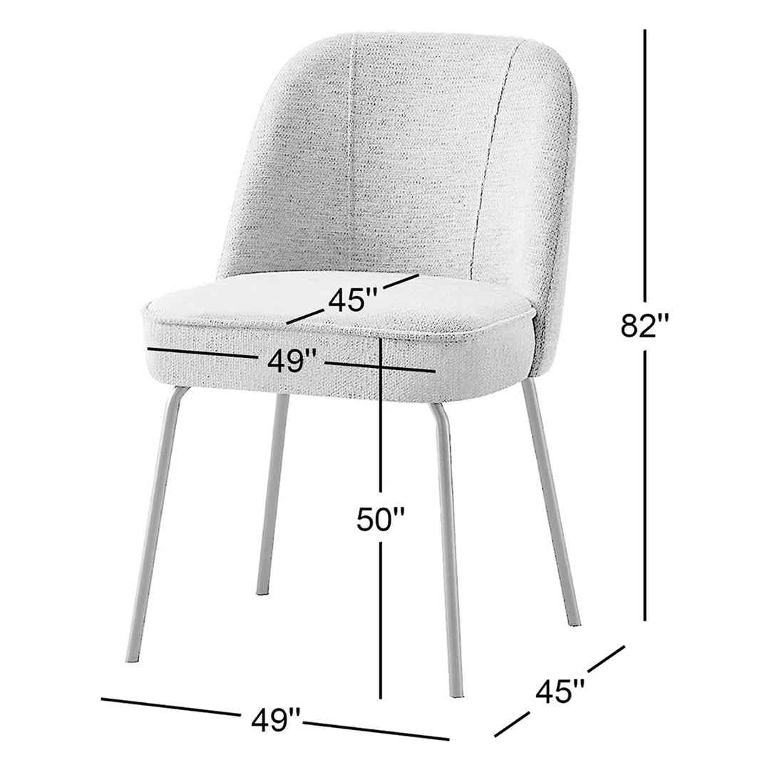 Karif Fabric Upholstered Side Dining Chair – Comfortable & Stylish Seatin