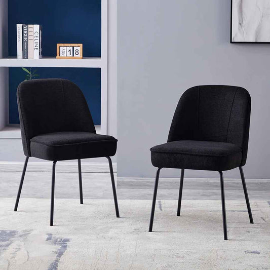 Karif Fabric Upholstered Side Dining Chair – Comfortable & Stylish Seatin
