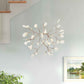 Kenyarda 45-Light Gold LED Pendant – Modern Statement Chandelier