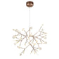 Kenyarda 45-Light Gold LED Pendant – Modern Statement Chandelier