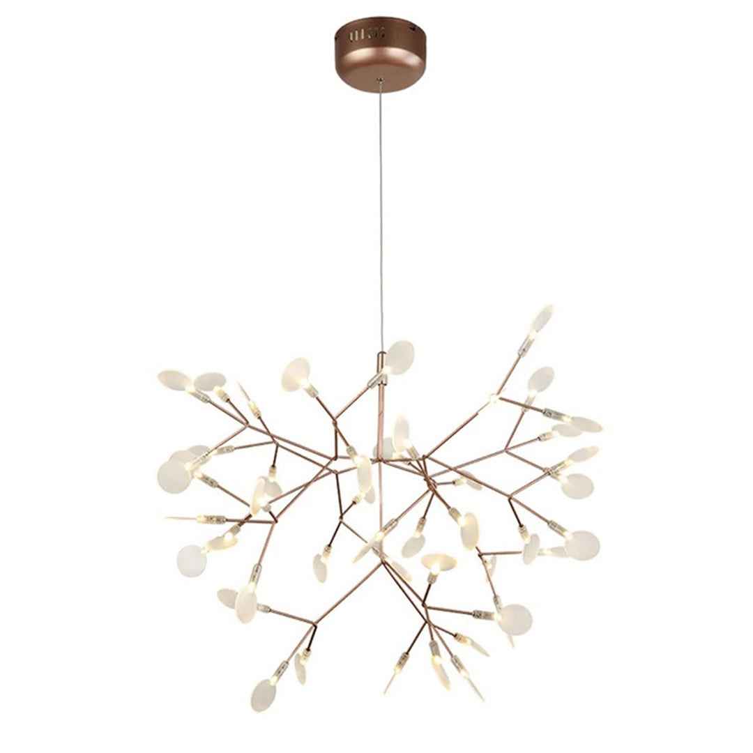 Kenyarda 45-Light Gold LED Pendant – Modern Statement Chandelier