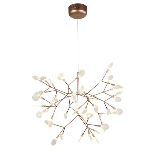 Kenyarda 45-Light Gold LED Pendant – Modern Statement Chandelier