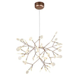 Kenyarda 45-Light Gold LED Pendant – Modern Statement Chandelier