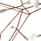 Kenyarda 45-Light Gold LED Pendant – Modern Statement Chandelier
