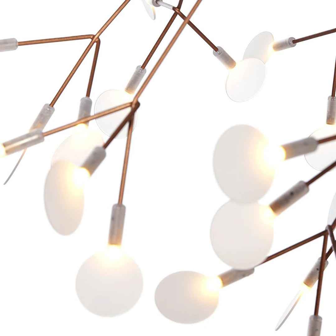 Kenyarda 45-Light Gold LED Pendant – Modern Statement Chandelier