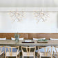 Kenyarda 45-Light Gold LED Pendant – Modern Statement Chandelier