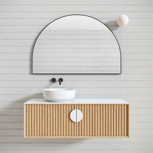 Kira Arched Mirror – Elegant Wall Mirror for Entryway, Living Room, or Bedroom Décor