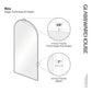 Kira Arched Mirror – Elegant Wall Mirror for Entryway, Living Room, or Bedroom Décor