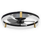 Kordae Indoor Bedroom Flush Mount Ceiling Fan with Light – Quiet & Modern