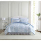 Laura Ashley Bedford Reversible Cotton Blue Comforter Set – Soft & Stylish Bedding