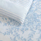 Laura Ashley Bedford Reversible Cotton Blue Comforter Set – Soft & Stylish Bedding