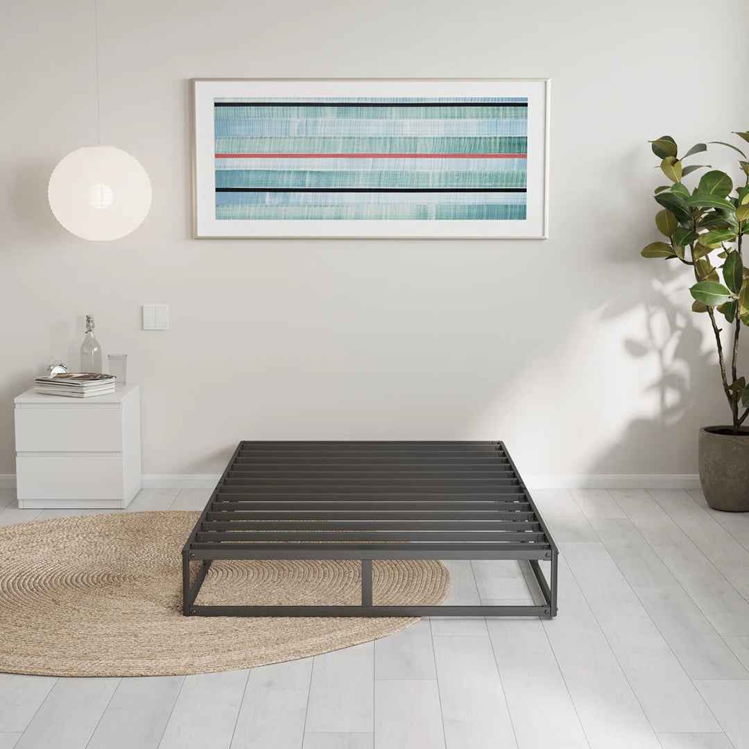 Likins 4 Inch Metal Box Spring with Fabric Cover – Durable & Easy Assembly