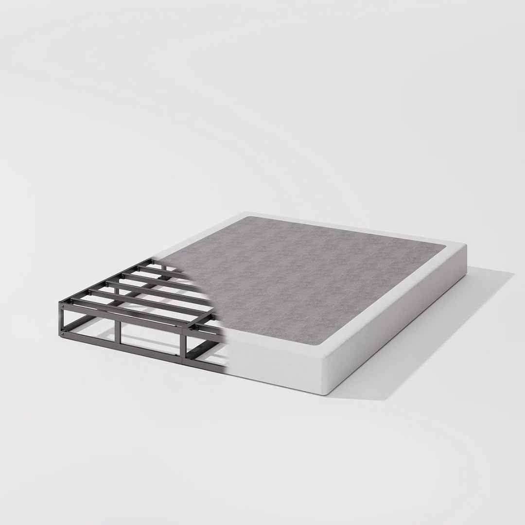 Likins 4 Inch Metal Box Spring with Fabric Cover – Durable & Easy Assembly