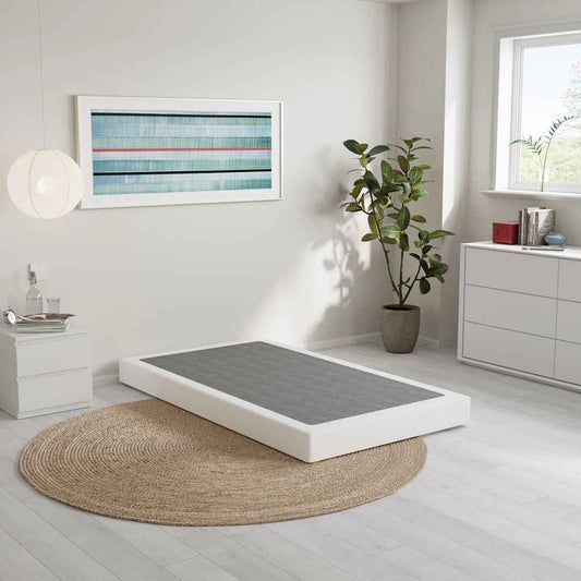 Likins 4 Inch Metal Box Spring with Fabric Cover – Durable & Easy Assembly